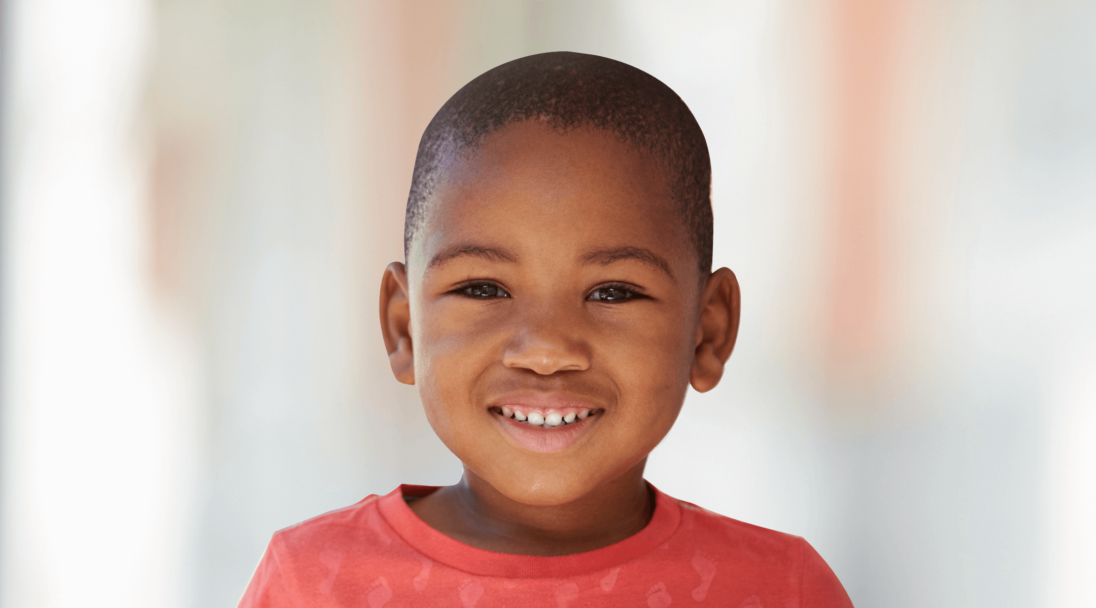 Young boy smiling