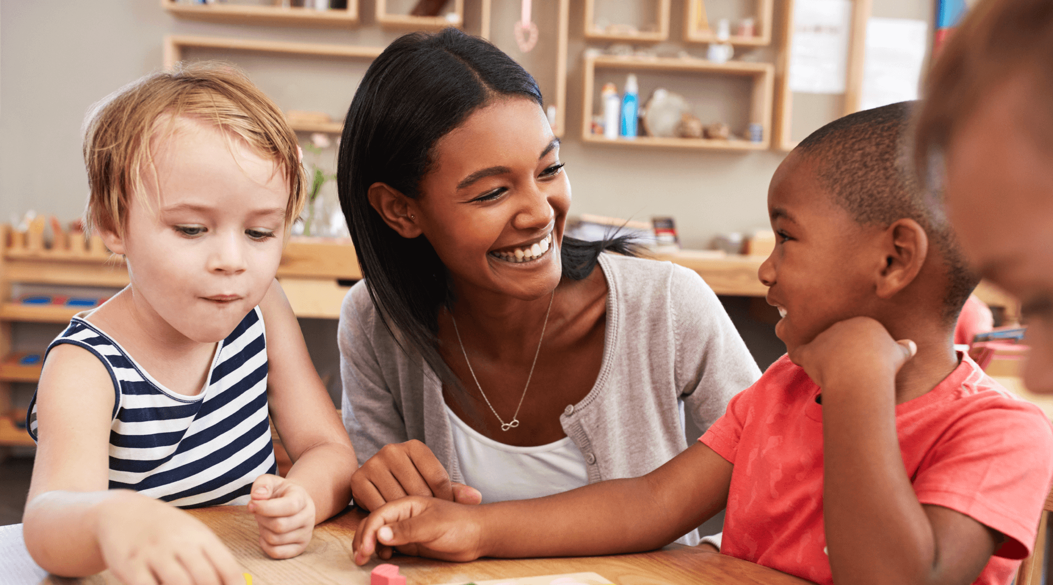 Teacher with children in classroom